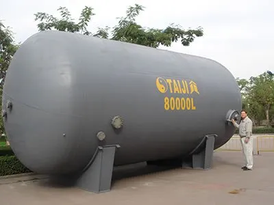 Glass-Lined Storage Tank, Horizontal Type