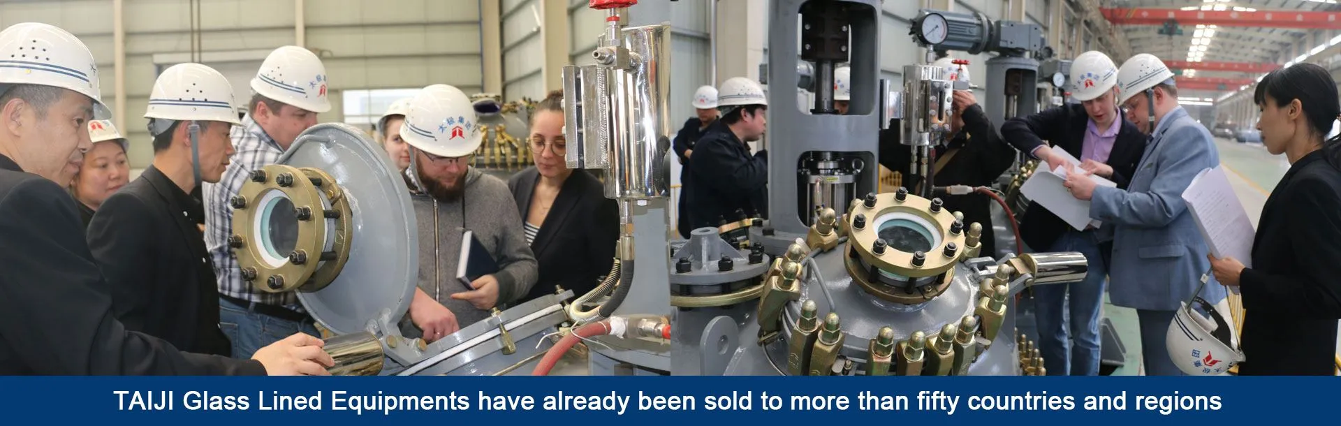 TAIJI Glass Lined Equipments have already been sold to more than fifty countries and regions